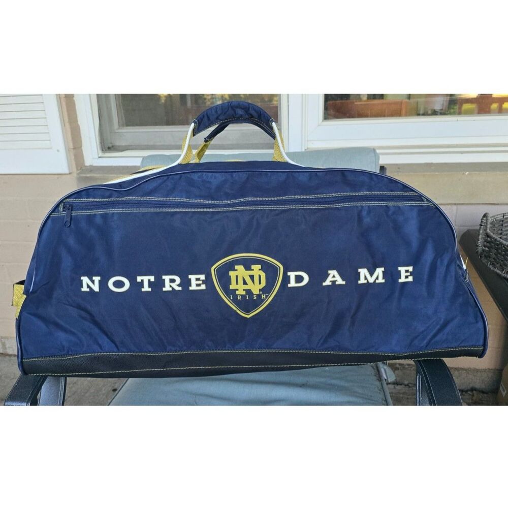 Adidas Notre Dame Fighting Irish NCAA College Team Duffel Bag Blue/Gold